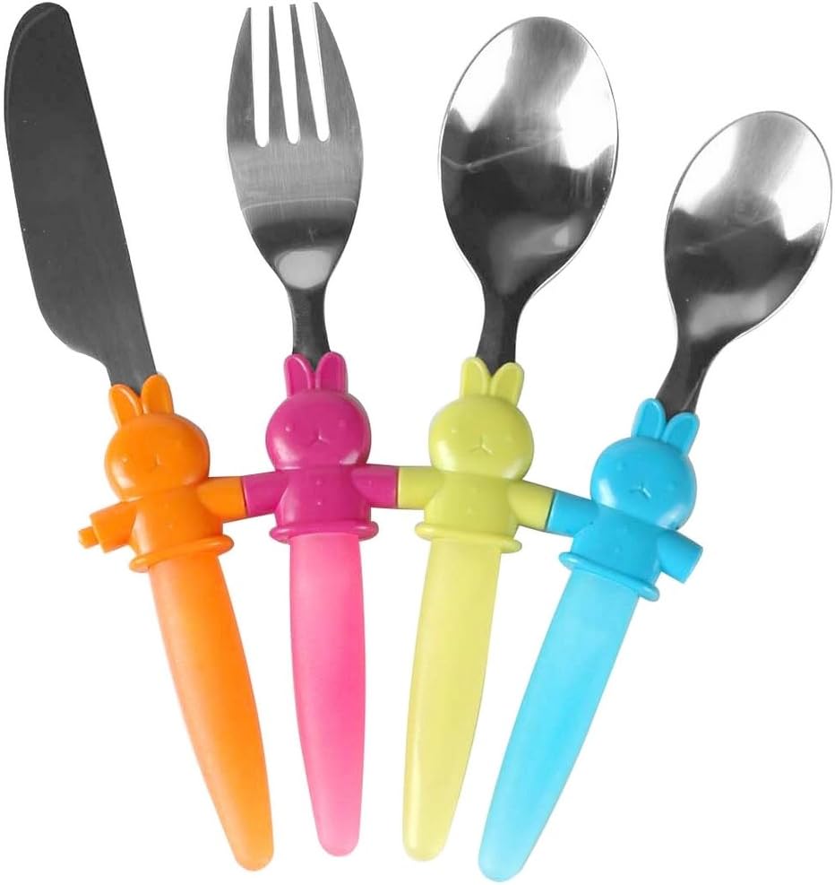 Coffret Set Repas Enfant Couverts Menagere 4 Pieces Amazon Fr Cuisine Maison