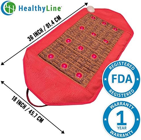 Healthyline Far Infrared Heating Pad Wrap - Amethyst Pad Medium - Photon InfraMat Pro - 36" x 18" Soft