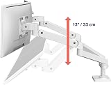 Ergotron LX Pro Premium Dual Monitor Arm White for 27 Inch Monitors 4-22 lb view 6