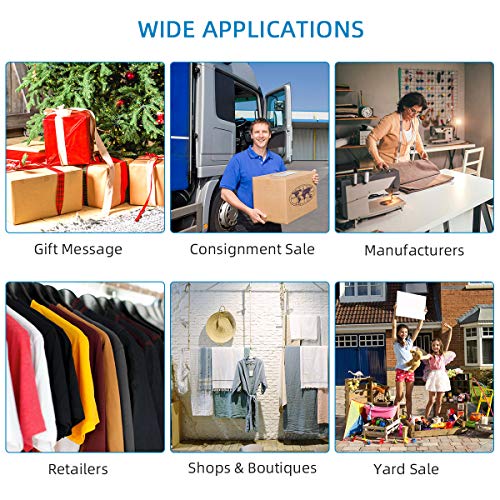 Standard Price Tagging Gun, 2000Pcs 2'' Attachment & 6 Needles for Clothing Clothes Label Tag Gun, Family Yard Sale Comfort Grip Tagging Gun Set with Organizer Bag