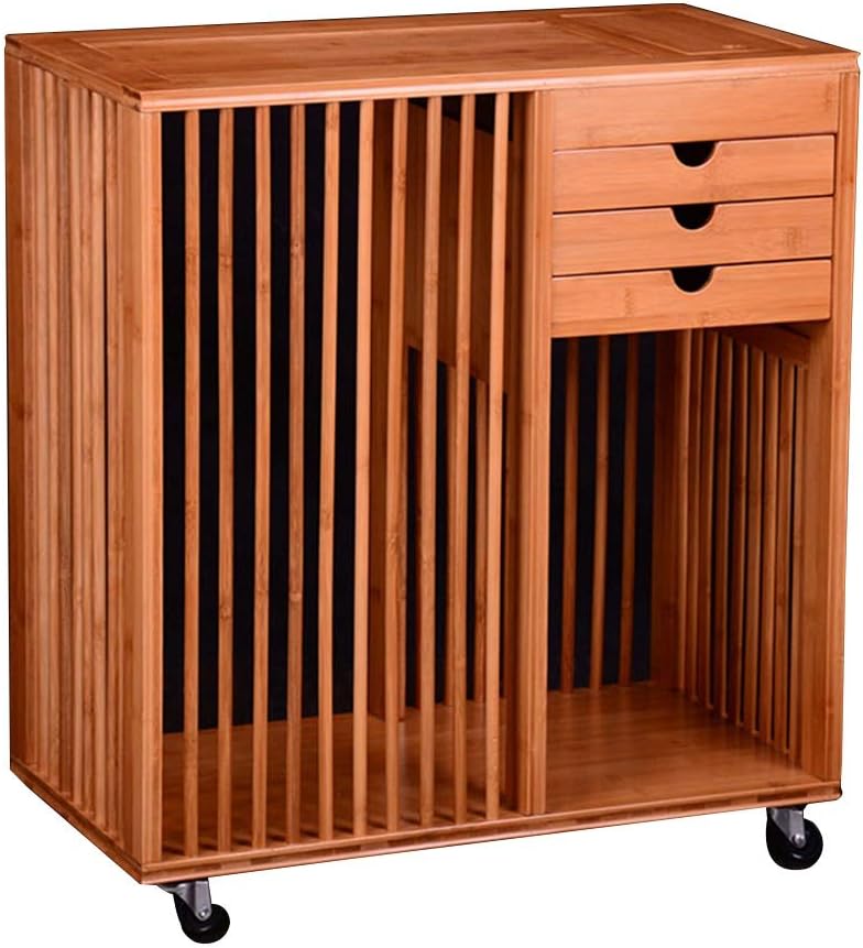 Coffee Tables Tea Cart Tea Cabinet Mobile Tea Table Bamboo Tea Room Tea Cabinet Storage Cabinet Furniture Tables Color Brown Size 56 31 62cm Amazon Co Uk Kitchen Home