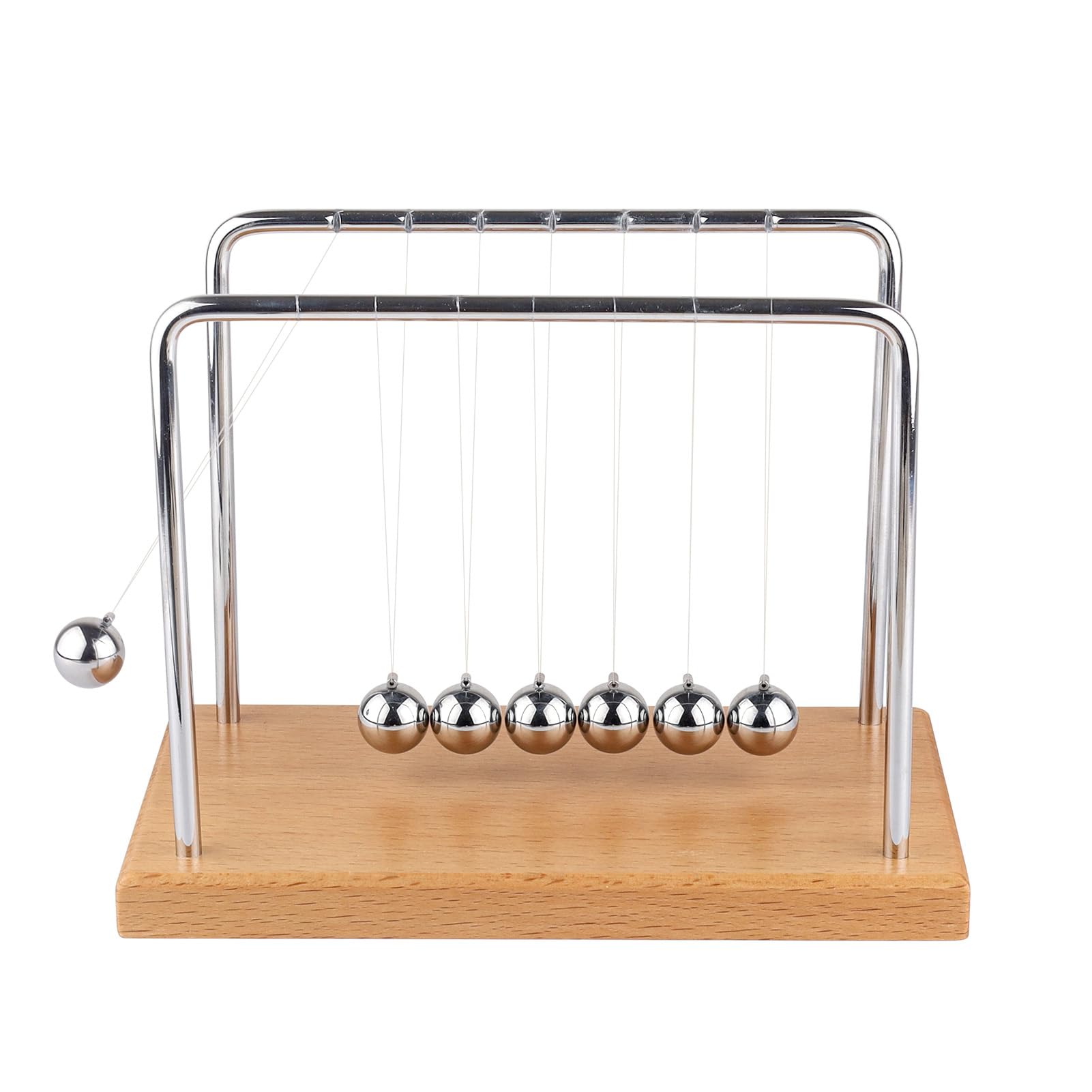 Newton's Cradle Balance Balls Fascinating Physics Gadget for Home and Office 7 Beads