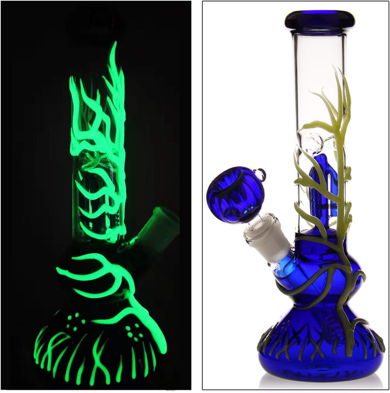 Toolazy Glass Vase 10" (Blue)