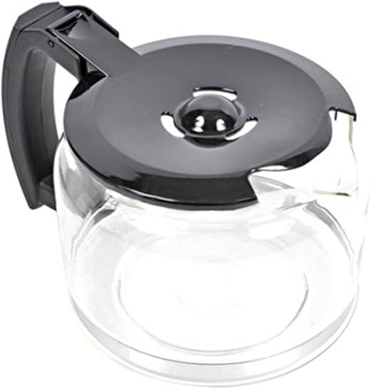 SPARES2GO Glass Jug Carafe for Russell Hobbs 14899 Coffee Machine