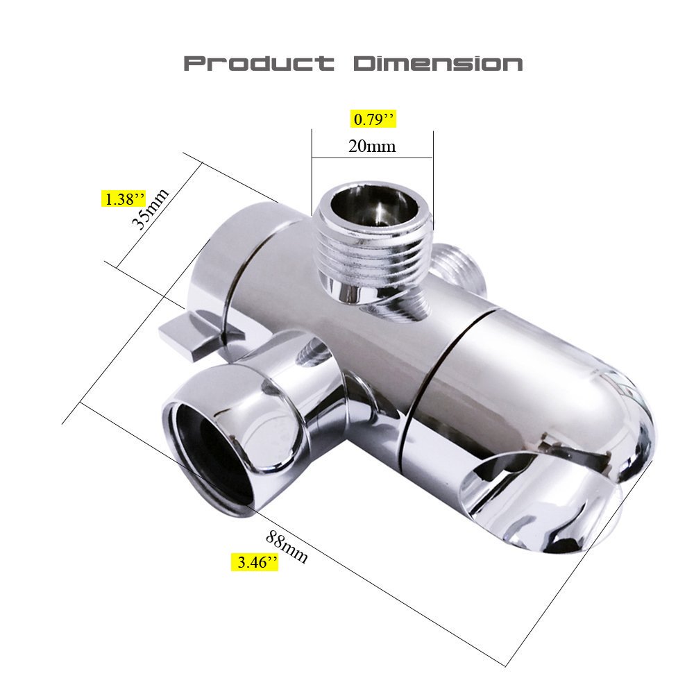 Shower Arm Diverter with Holder, SYIDINZN Universal Handheld 3 Way Shower 765470096853 eBay