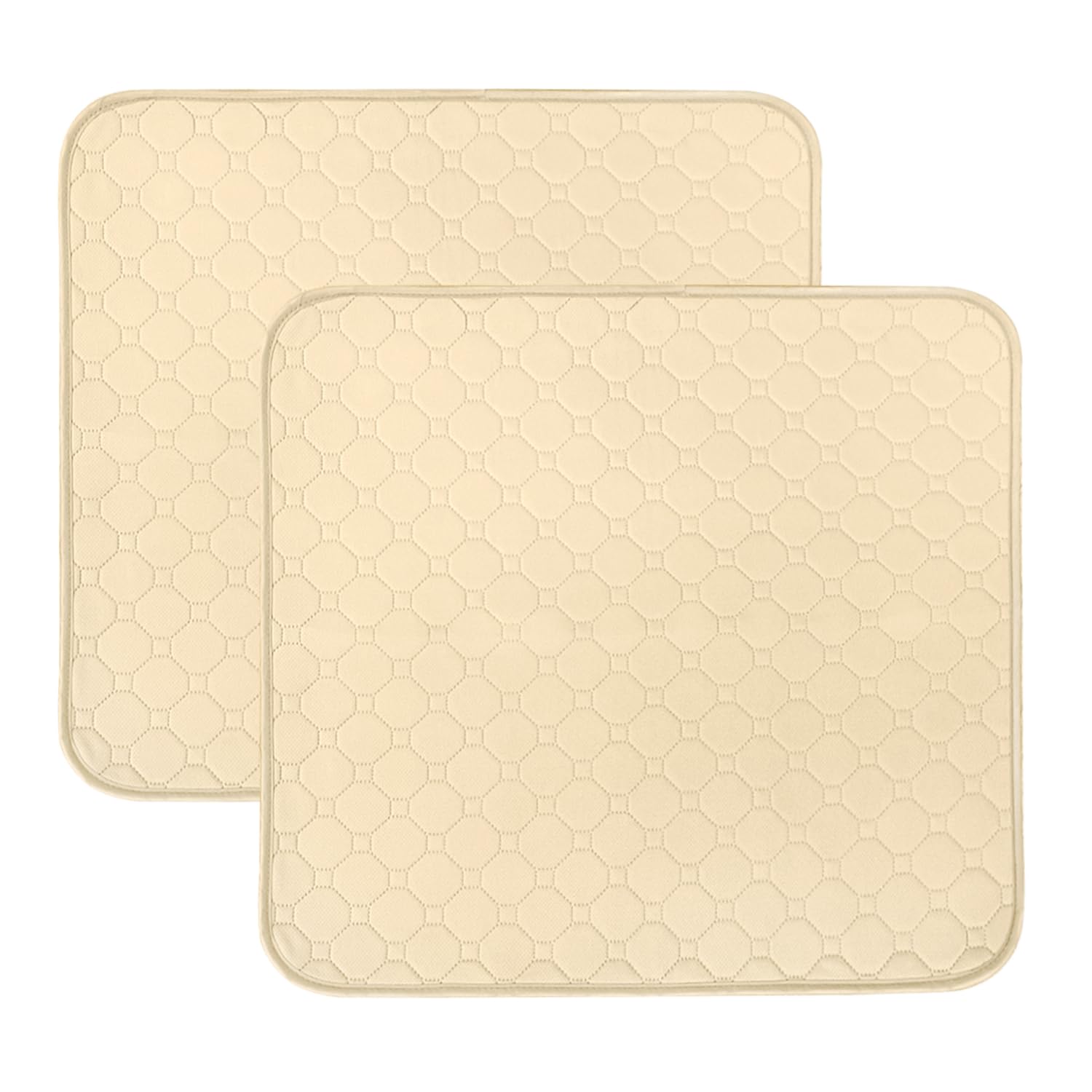 Photo 1 of Waterproof Chair Pads for Incontinence, Washable Seat Protector Pads, 4-Layer Super Absorbent Protection Pad Ideal for Bed, Car Seat, Wheelchair, Recliner, Couch, 2 Pack(22"X21") (Beige, 22*21inch)
