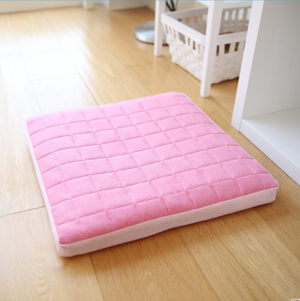 Chamois Velvet cushions tatami mat 44*44cm, dining chairs Pink