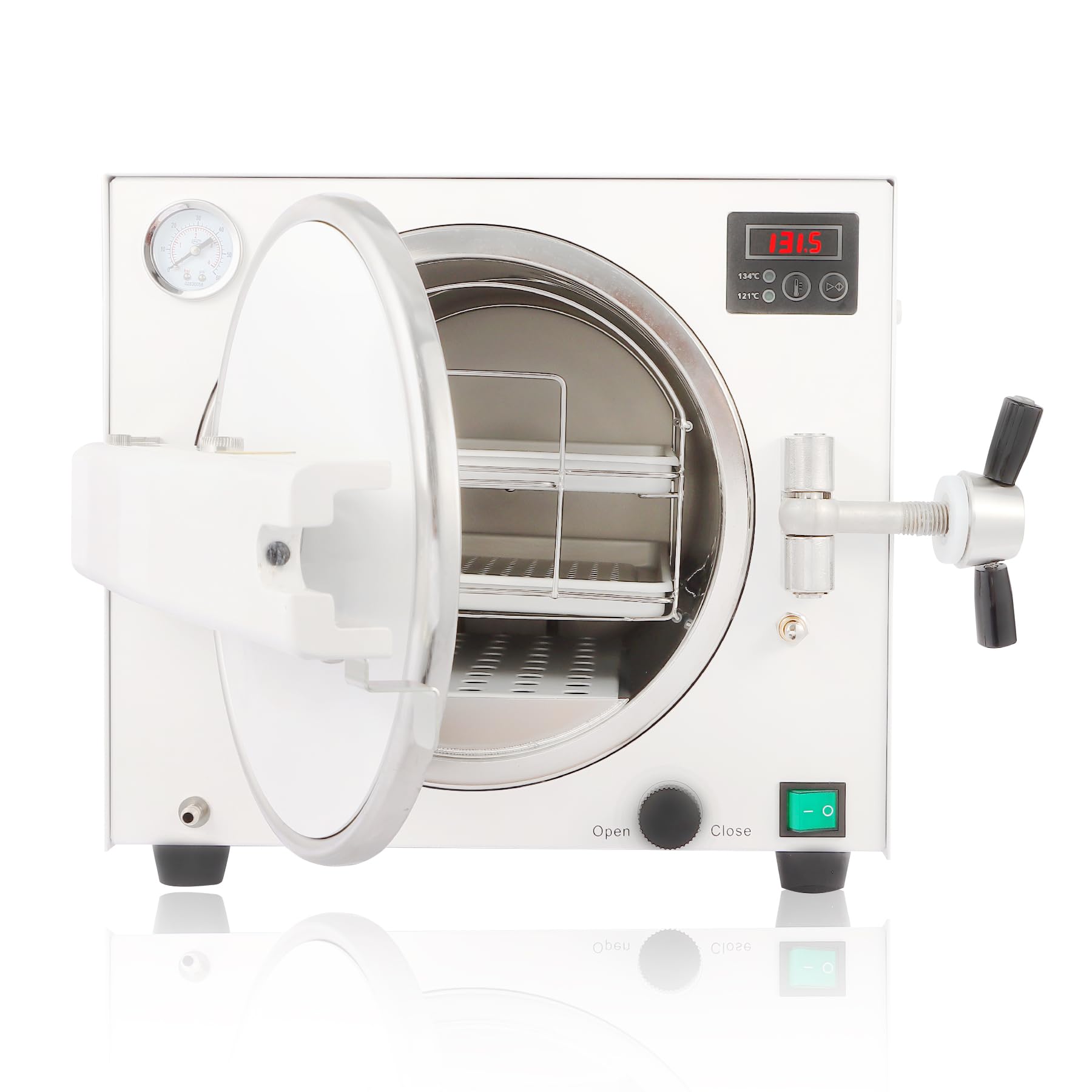 Photo 1 of *USED*
New Upgrade 18L Autoclave Sterilizers Lab Autoclave Machine, 1100W Sterilizer Autoclave for Tools, 110V High Temperature Steam Sterilizer with LED Digital Display & Overheat Protection Etc. (White)