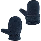 RAOEXI Toddler Infant Winter Mittens Lined with Fleece Easy-on Baby Boy Girls Warm Gloves Outdoor