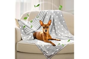 Deamoser Dog Cooling Blanket Lightweight Self Cooling Blanket for Small Medium Dogs Ice Silk Cat Summer Blanket for Crate&Kennel Sofa Star S