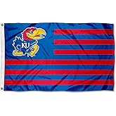 Kansas KU Jayhawks Stars and Stripes Nation Flag