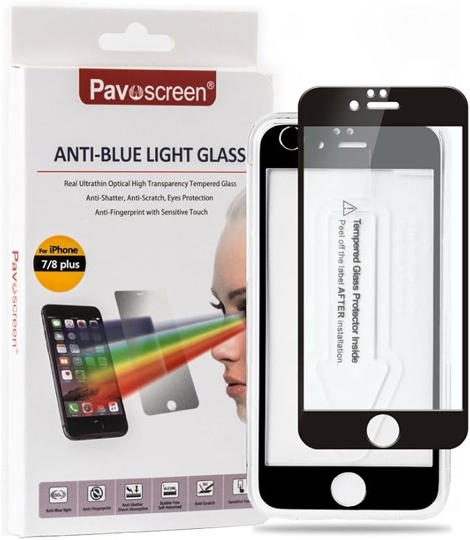 Blue Light Blocking Glass Screen Protector Suit for iPhone