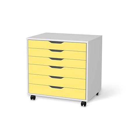 Mobeldekoration Ikea Alex Cabinet 6 Drawers Design Yellow 3