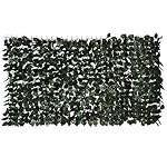 6' Flexible Faux Ivy Privacy Fence Screen 72" x 40" Artificial Leaf Hedge Fencing Outdoor Decor (72x40)