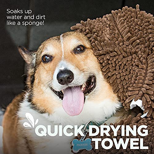 Soggy Doggy Super Shammy Dog Towel, Washable Microfiber Dog Towels for