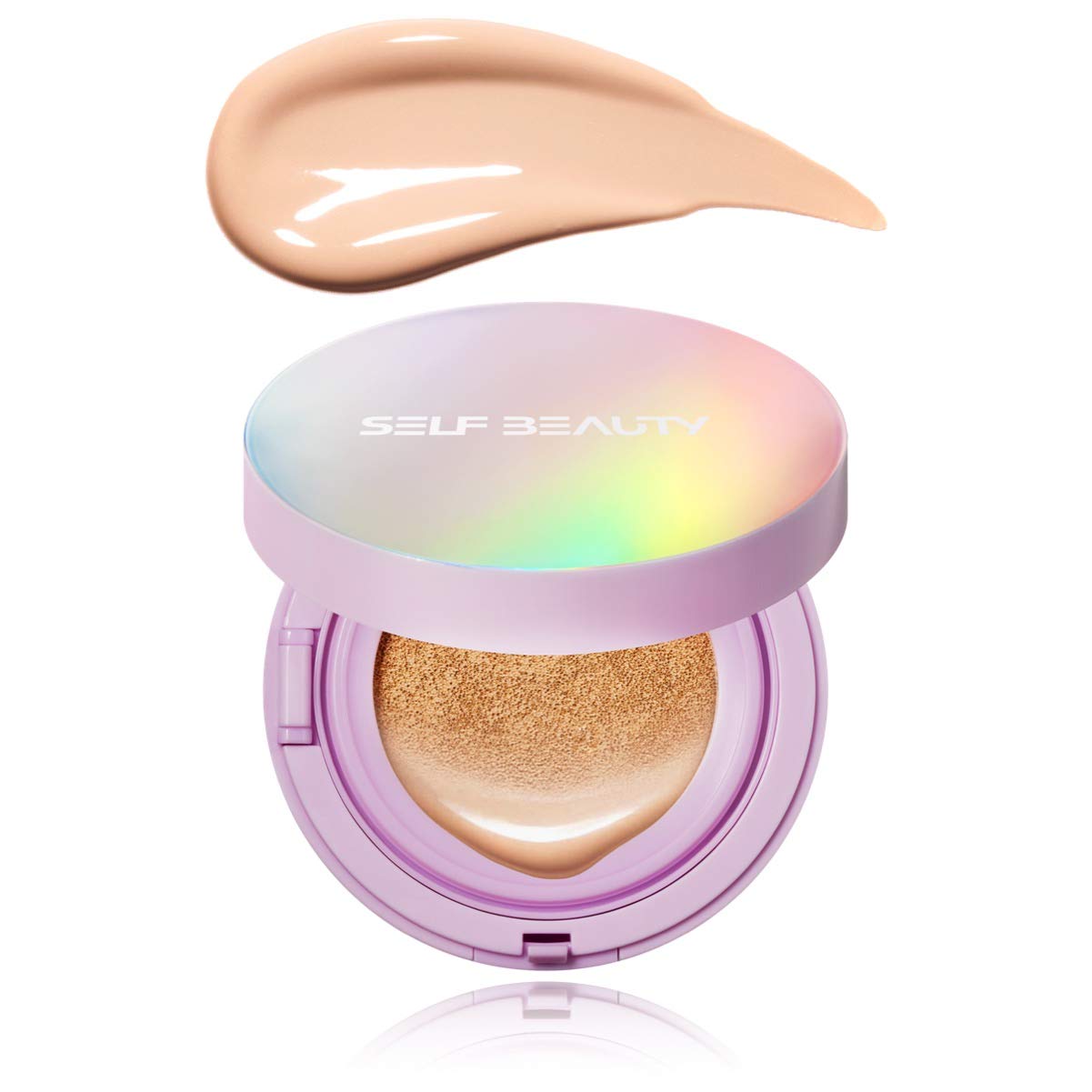 SELF BEAUTY UNICONIC Moisturizing Glow Cushion Foundation, High Cover, Long Lasting, Hydrating, BB Cushion SPF50+, PA++++, 15g, 0.53oz (BODY, 23. Natural Beige)