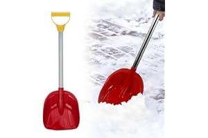 Toddler Snow Shovel with Stainless Steel Handle - Kids Size Durable Shovel for Snow, Durable Stainless Steel Handle Beach Sty