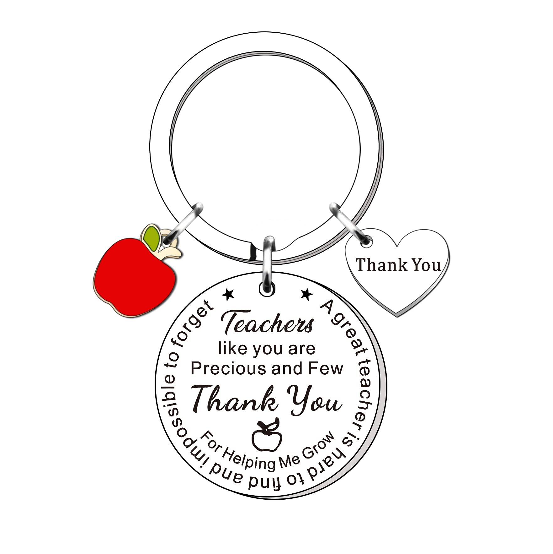 SMARGO Teacher Gifts For Women Teacher Keyring Appreciation Gifts Thank You Gifts For Teachers Nursery Teacher Childminder It Takes A Big Heart To Teach Little Minds (D)