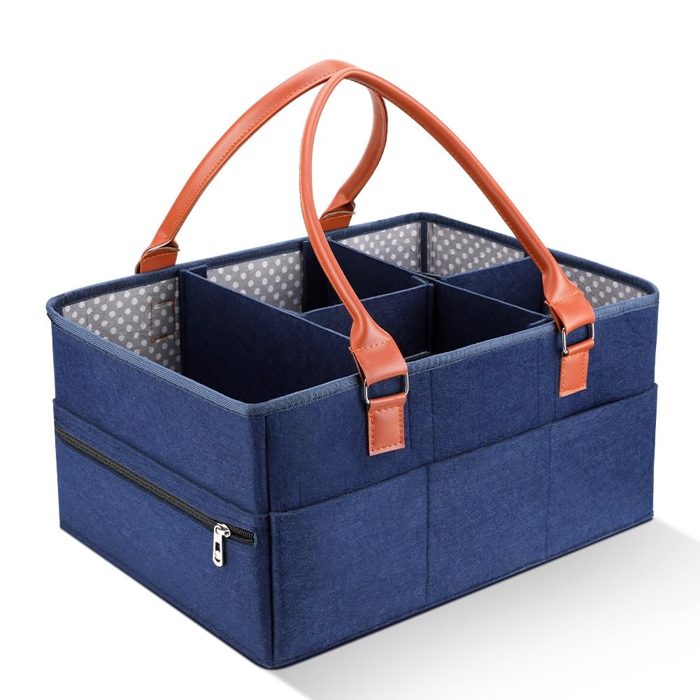 Breast Pumps Baby Diaper Caddy Organizer Large Portable Nappy Storage Basket Personality Detachable Divider