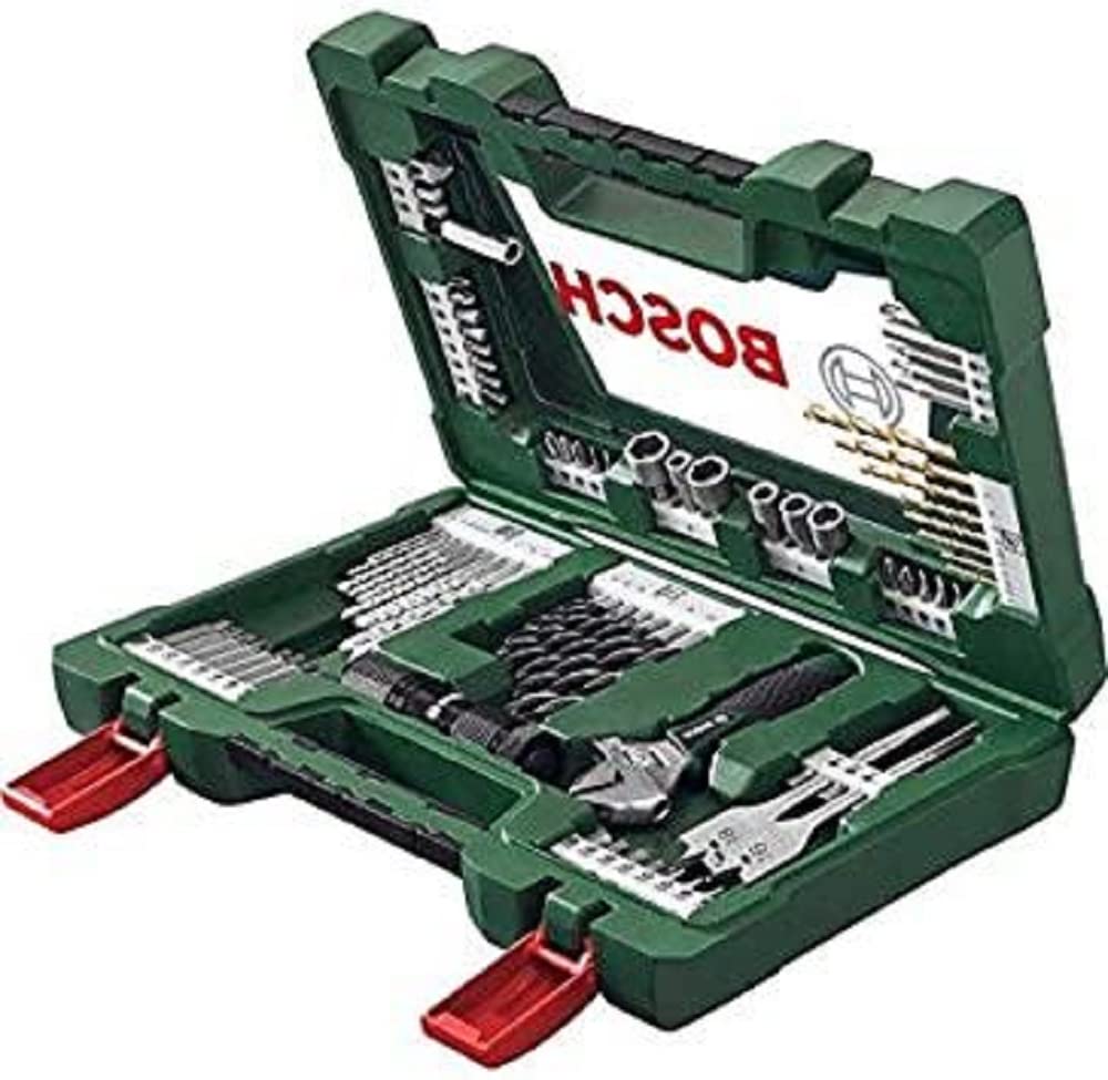Bosch 2607017309 "V-Line" Drill/Screwdriver Bit Set, Green, Set of 83 Piece