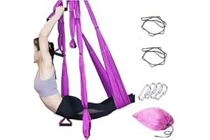 Ovyuzhen Aerial Yoga Swing Set, Ultra Strong Hammock Trapeze Extension, Antigravity Ceiling Hanging Sling Inversion Exercises