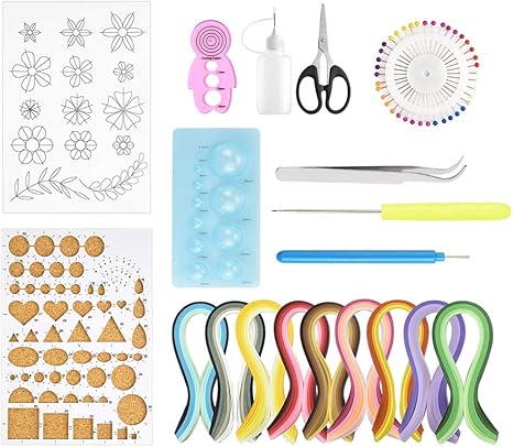 Amazon Coolbotang ペーパークイリング 19ピース紙クイリングキット 完全なペーパークイリングセット45色900ストリップペーパークイリング グラデーション色 Diy 手芸 造花 材料ホーム パーティ飾り ギフト 初心者と先進のquillerのために合う ペーパーアート 通販