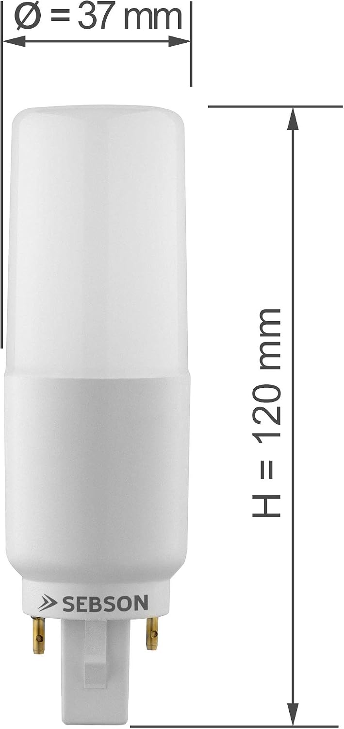 SEBSON G24 7W LED, G24d Universal (G24d-1, G24d-2, G24d-3), 4 Pack, Neutral White 4000K, 50W Replacement for Light Bulb 660lm - Image 4