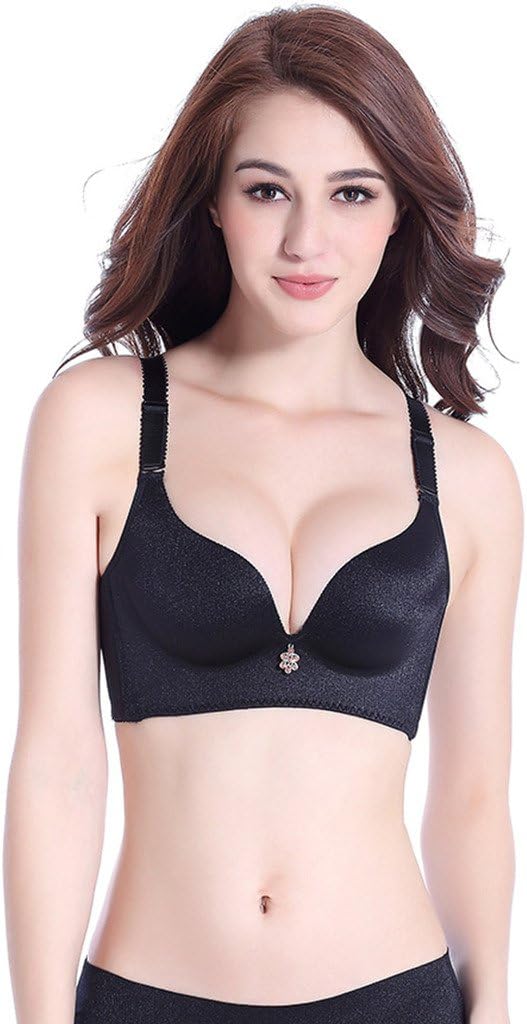 Arbag Women's Seamless Wire-Free Bra Push Up Cozy Bralette with Adjustable Strap
