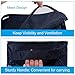 Lictin Compression Travel Luggage Packing Organizers with Laundry Bag, 7 Set Packing Cubes with Shoe Bag, Compression Pouches for Luggage (Dark Blue)