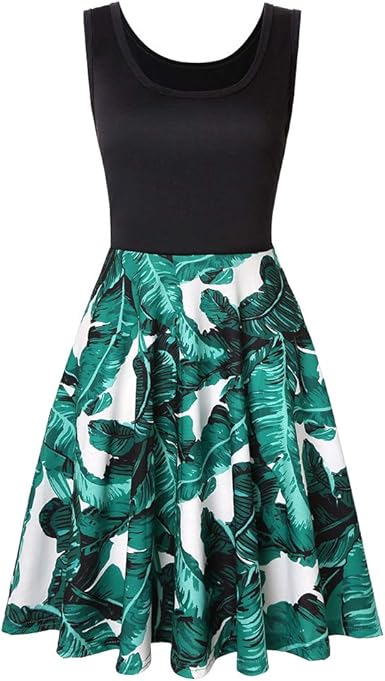 floral sleeveless midi dress