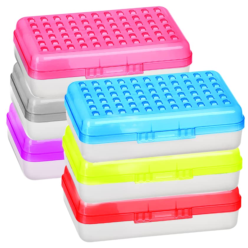 Photo 1 of Plastic Pencil Box Large Capacity Pencil Boxes – 6 Pack Assorted colors, pencil box Plastic Pencil Case Office Supplies Storage Organizer Box - By Enday