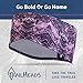TrailHeads Women's Print Ponytail Headband – 12 prints - Made in USA - purple geometric