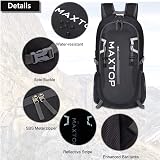MAXTOP 40L Ultra Lightweight Packable Backpack Foldable Rucksack Water Resistant view 4