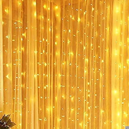 Amazon Com Oye Hoye Exclusive Window Curtain Strip Light 10ft 300