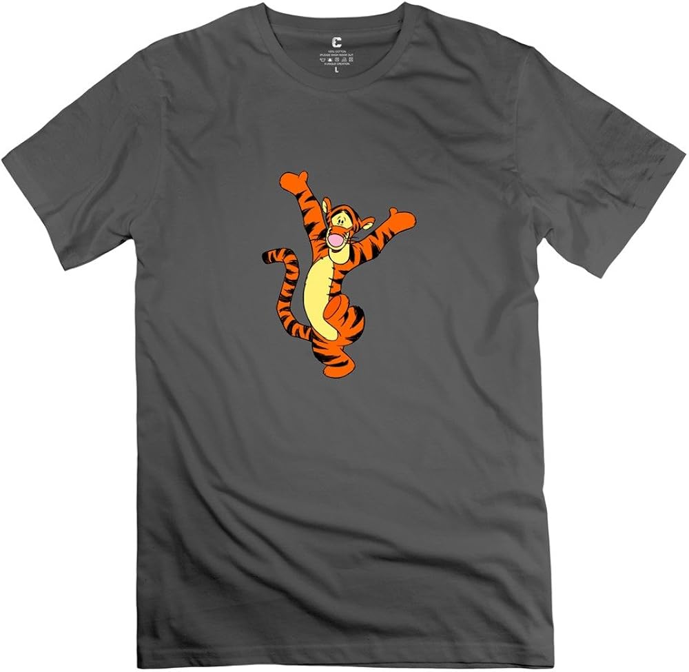 Men Baby Tigger Custom 100% Cotton White T-Shirts by Mjensen