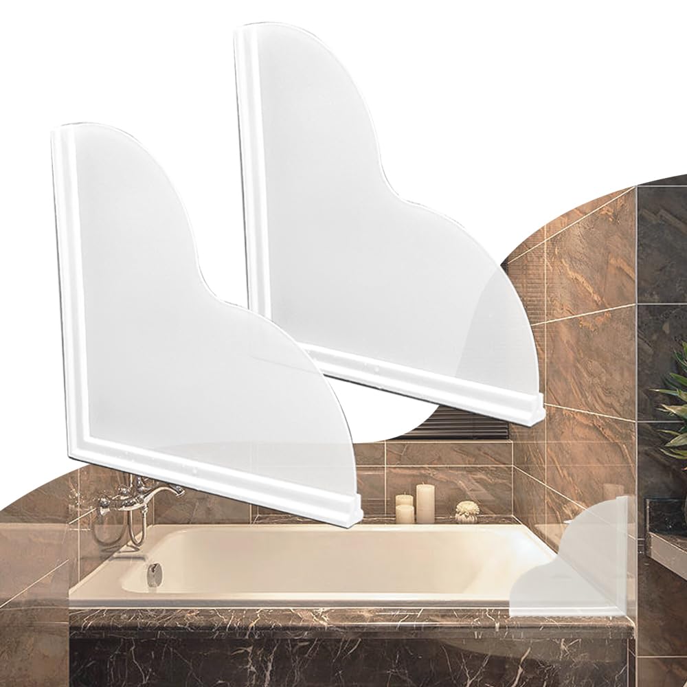 Spidfee Shower Splash Guard Kit, Large Splash Guards for Bathtub ...