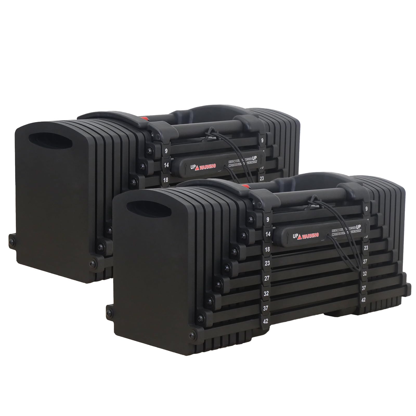 【初心者、歓迎。】 ブロックダンベル 可変式ダンベル 42kg 2個セット TOPFILM 【JAPAN BRAND】【ALL BLACK】商品画像