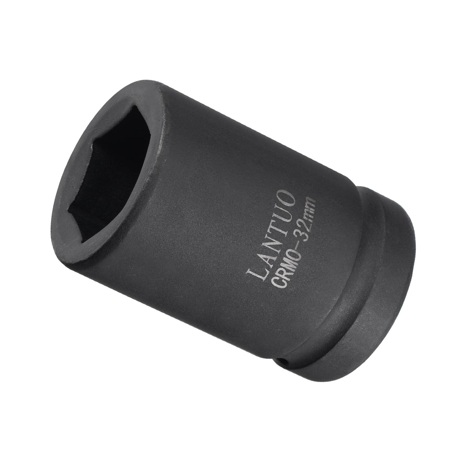 CoCud 6-Point Impact Socket, 1" Drive 32mm Socket, CR-MO Radiused Corner Design Standard Metric Socket - (Applications: for DIY, Automobile Repairs, Manufacturing)