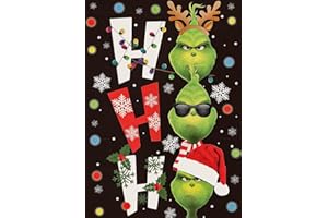 Suyaloo Grinch Diamond Painting Kits for Adults - 5D Diamond Art Kits for Adults Kids Beginner,DIY Christmas Round Full Drill Paintings with Diamonds Gem Art for Home Wall Decor 11.8x15.7inch