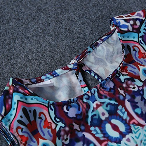 Girls Princess Dress, Mosunx Off Shoulder Print Bohemian Dress Clothes Outfits (Suitable for ages:5-6years old, Multicolor) - Thumbnail 7