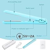 Lonnalee Mini Dual-Purpose Curling Iron Straightener 2-in-1 USB Portable view 3