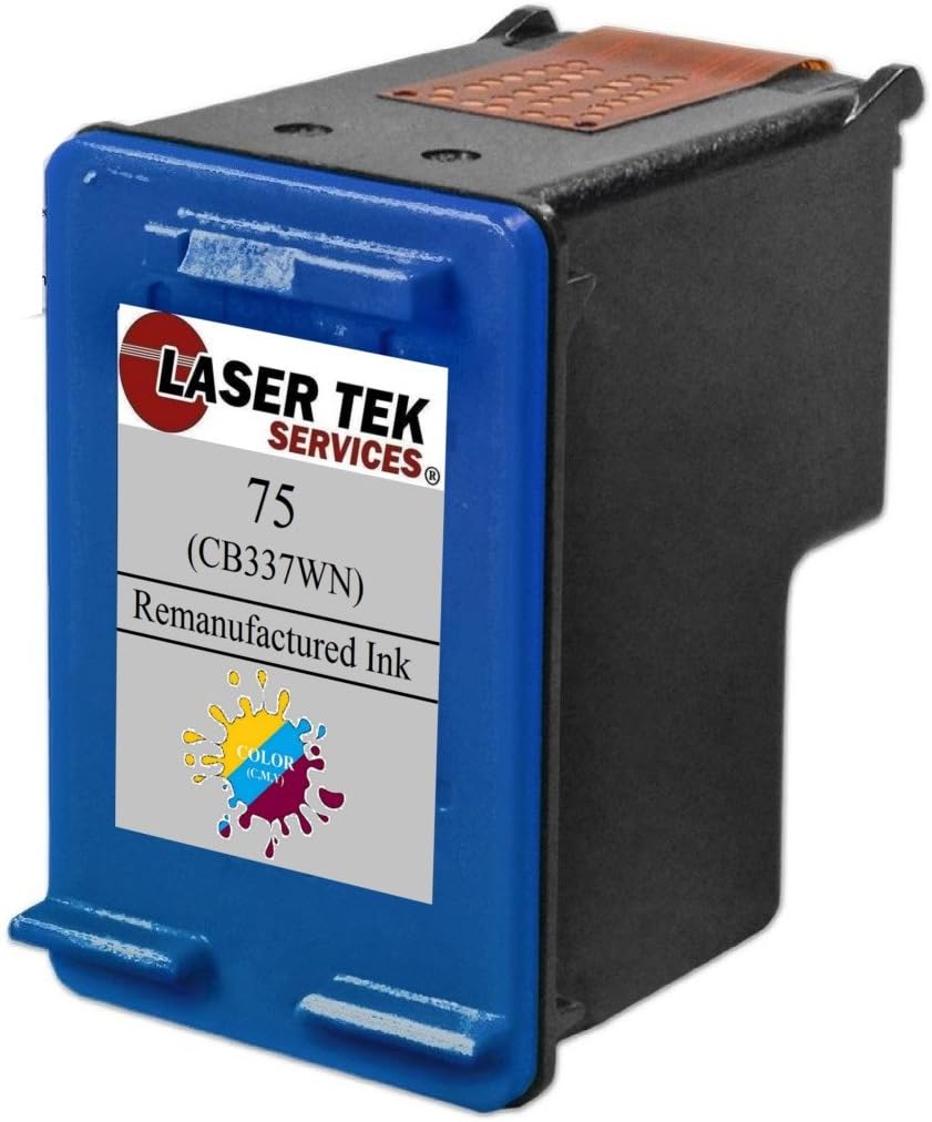 Laser Tek Services Compatible Ink Cartridge Replacement for HP # 75 CB337AN (Tri-Color, 1-Pack)