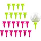 BRAMASOLE Plastic Castle Golf Tees 1" 100/200 Pack | Short Tee for Par 3 &amp; Iron Shots, Durable Plastic Small Tees, Easy Setup Design, Bright Colors for Easy Visibility