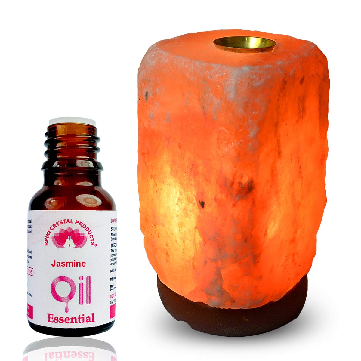 Buy Reiki Crystal Products 15W Rock Salt Lamp, Orange, Natural Online at Low Prices in India