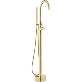 Ivy Freestanding Bathtub Faucet in Brushed Gold
