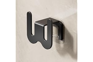 Wall Mounted Shoe Rack with Hooks Multi Purpose Adhesive Hanging Organizer for Slippers, Shoes