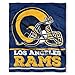 Los Angeles Rams NFL Throwback Silk Touch Throw Blanket (Slot Series) (50in x 60in)