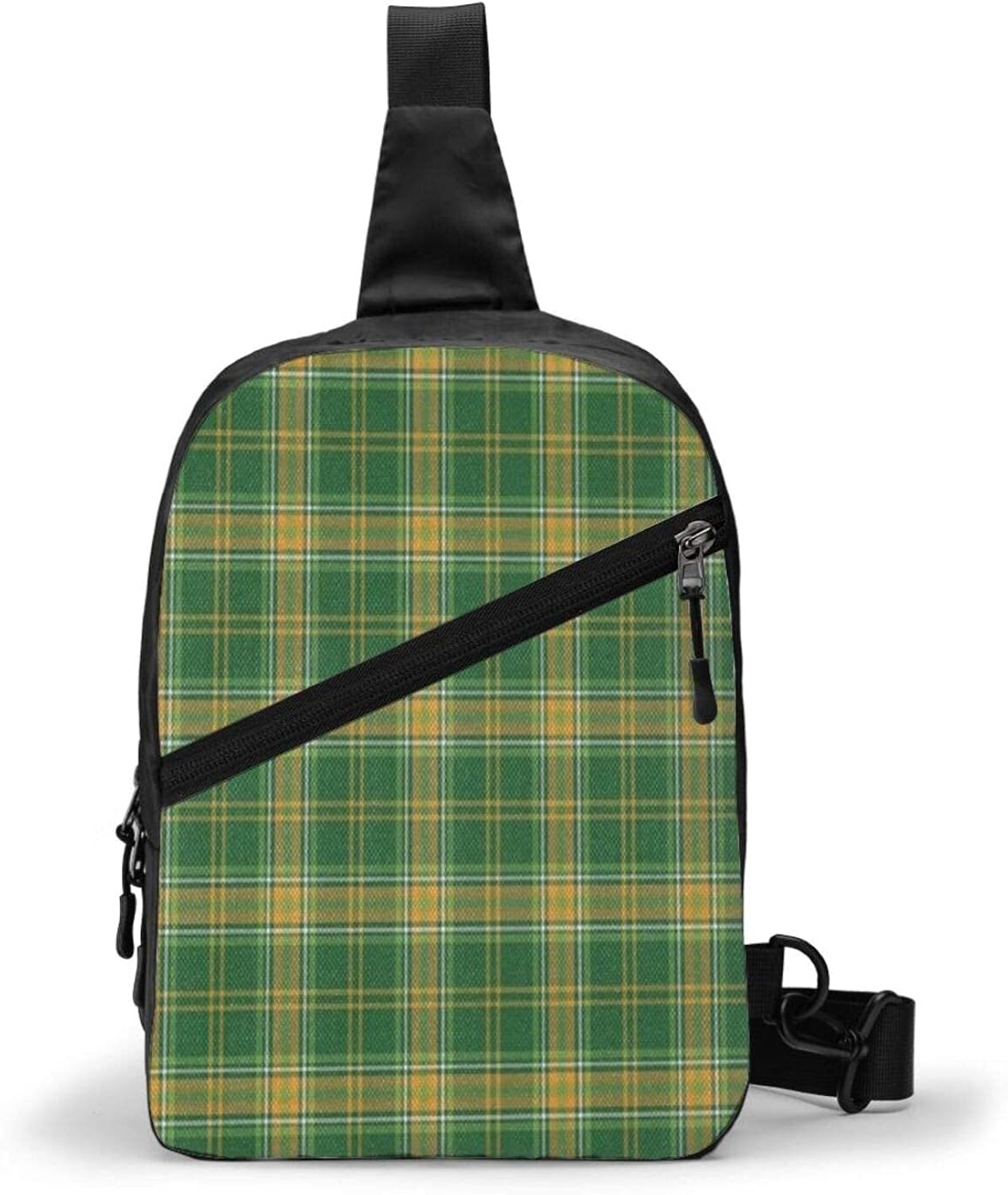 Scottish Tartan Plaid Patterns Burlap Chest Sling Shoulder Backpacks
