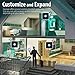 Fosmon WaveLink 51009HOM Wireless Door Open Chime (500FT, 58 Tunes, 4 Volume Levels, LED Indicators) - 1 Magnetic Door Entry Alert Security Contact Sensor, 1 Wireless Doorbell Plugin Receiver