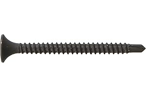 The Hillman Group 47110 6 x 1-Inch Self Drilling Drywall Screw Number 2 Self Drilling Point, Black